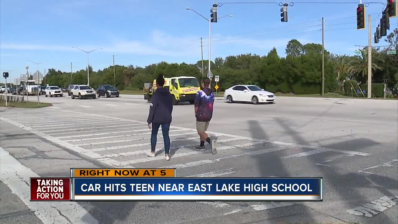 Pinellas County student hit by car while riding bike to school