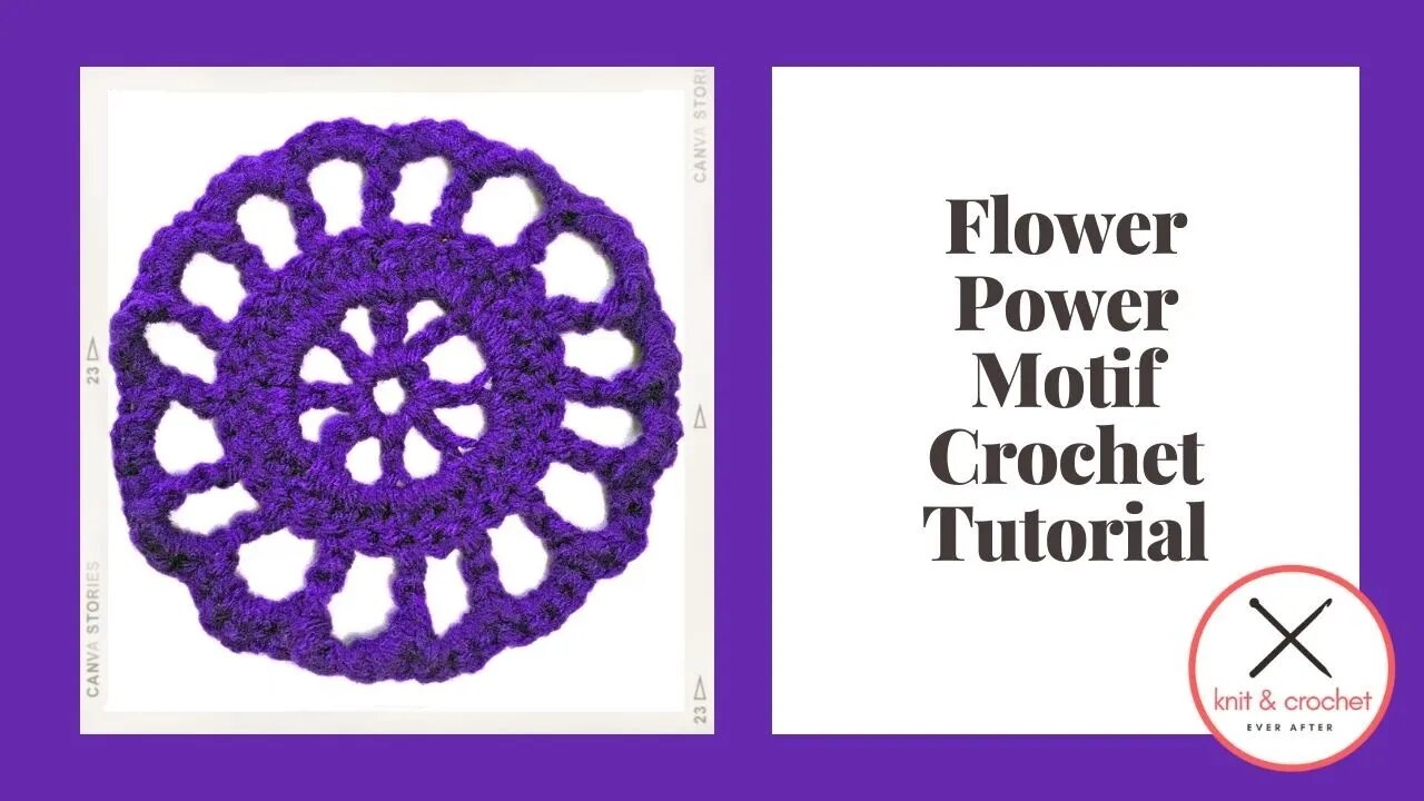 Motif of the Month May 2016: Flower Power Motif Crochet Tutorial