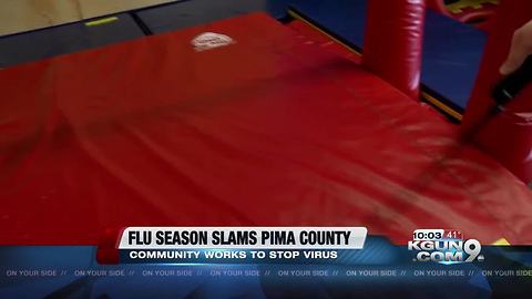 Local business taking steps to stop spread of flu virus