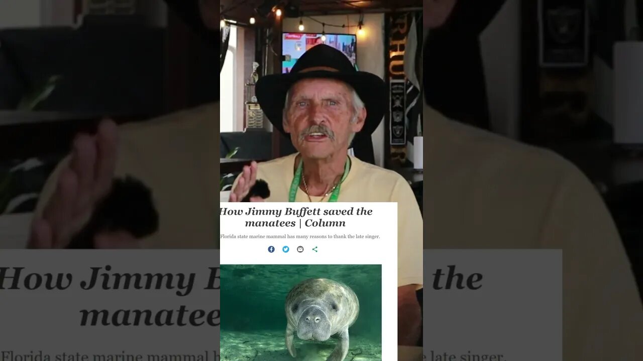 Jimmy Buffett 🦜 saved Manatees 🦭 from extinction