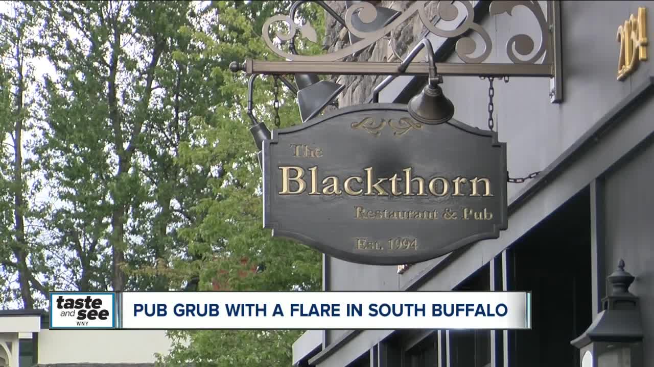 Pub grub with a flair offered at the Blackthorn