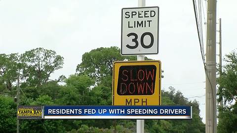 Residents fed up with speeding drivers in Largo