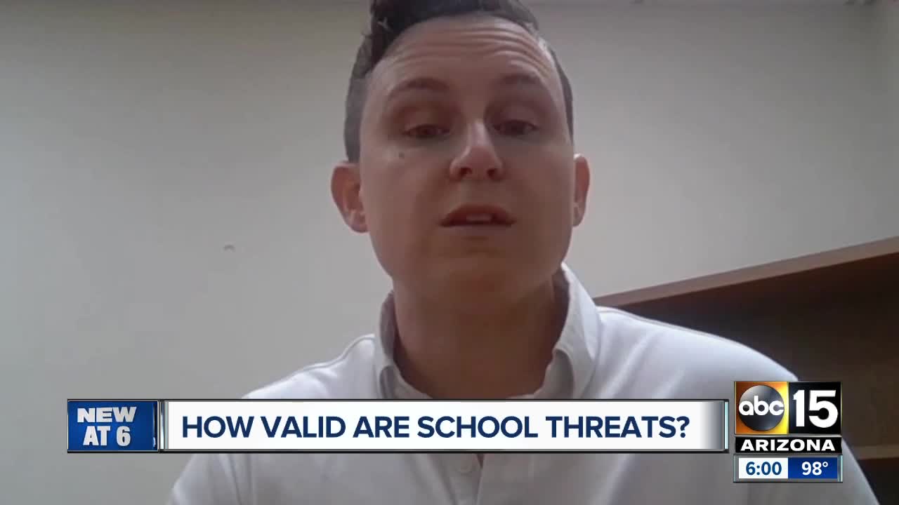 How often are school threats legitimate and what resources are being dedicated to them?