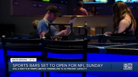 Sports bars set to open for Sunday football, while meeting COVID guidelines