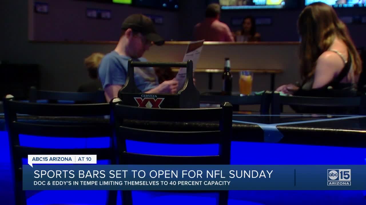 Sports bars set to open for Sunday football, while meeting COVID guidelines