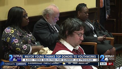 Mayor Young thanks top donors to YouthWorks