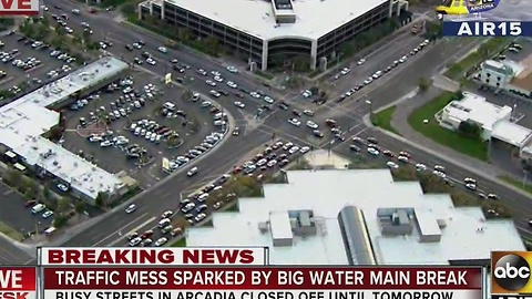 MORE: Water main break causing traffic in Phoenix