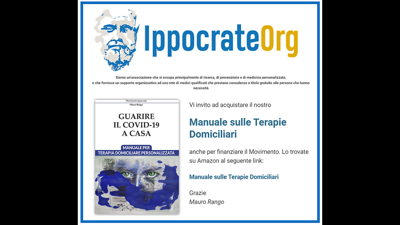 Mauro Rango (Presidente IppocrateOrg) - " IL RISVEGLIO E' ARRIVATO BRUSCAMENTE "