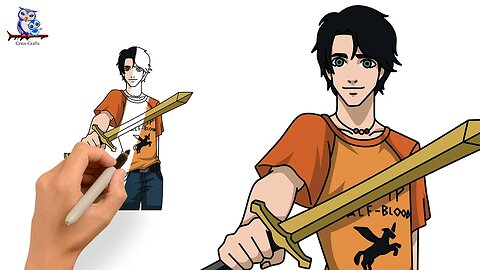 How to Draw Percy Jackson and the Olympians - Step by Step