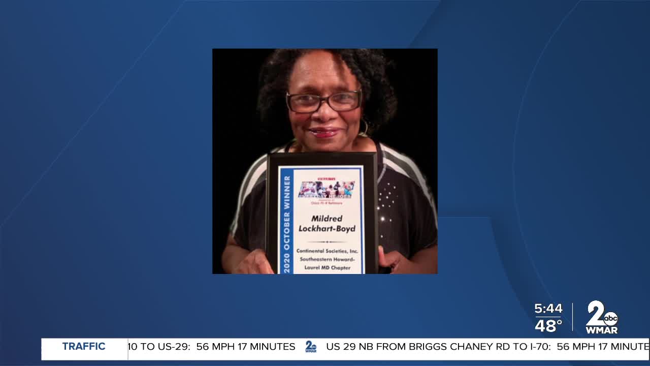 Dr. Mildred Lockhart-Boyd and her "sisters" at the Continental Societies Inc. are the October winners of the Chick-fil-A Everyday Heroes award