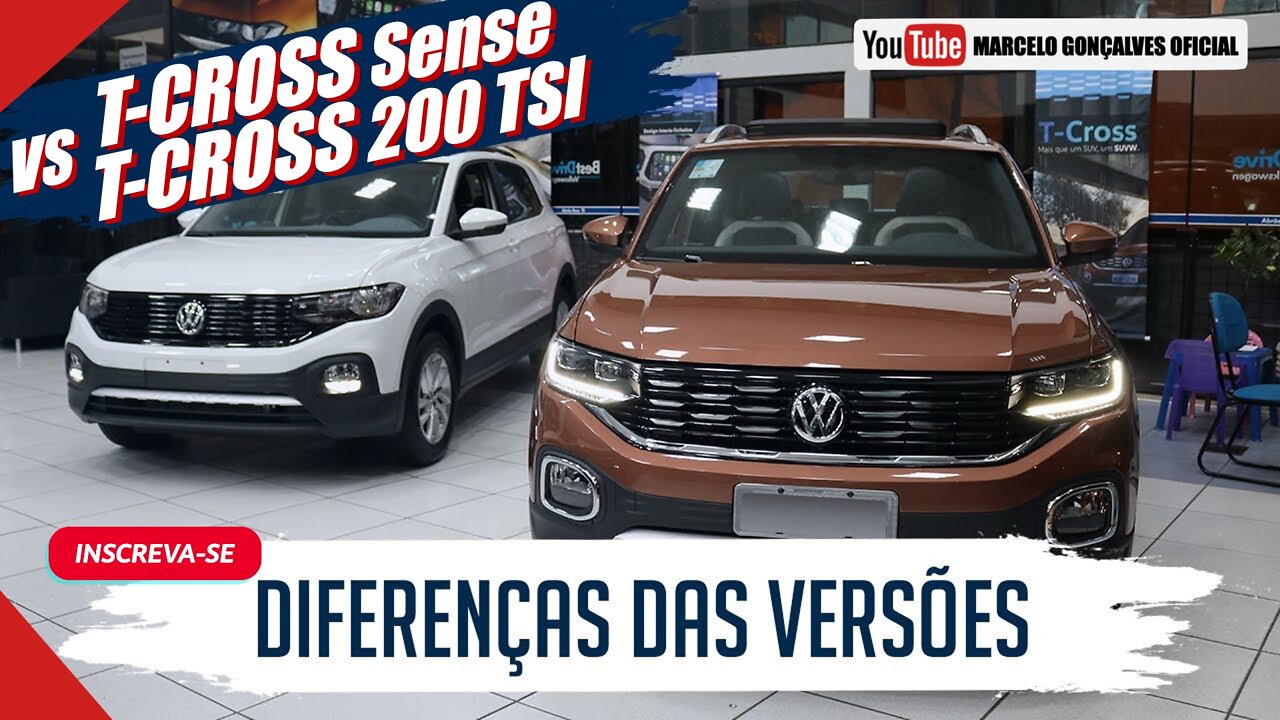 T-CROS Sense vs T-CROSS 200 TSI, Vale a pena uma T-CROSS Sense toda equipada ou uma 200 TSI direto?