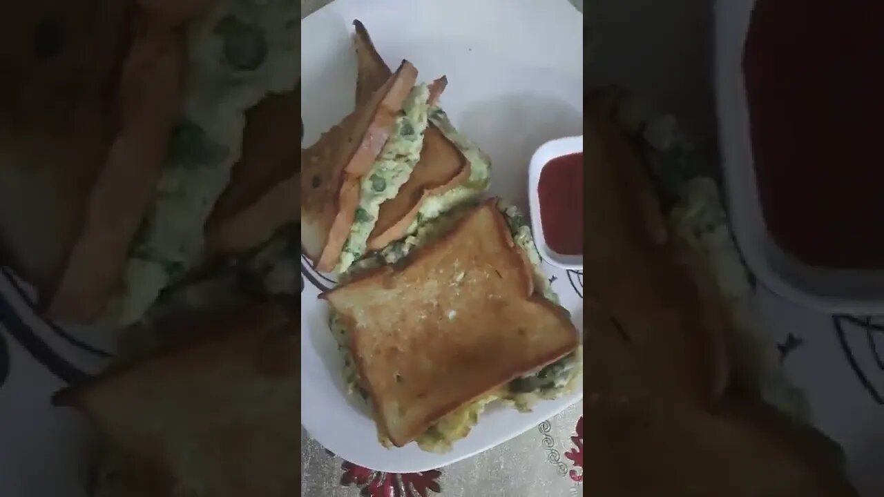 #Egg Cheese Sandwich Recipe #Easy Breakfast Recipe in Bangla#cheese bread omelette snack #shorts