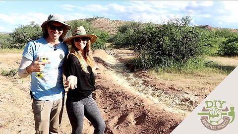 Our First Rainwater Harvesting Swale - Permaculture