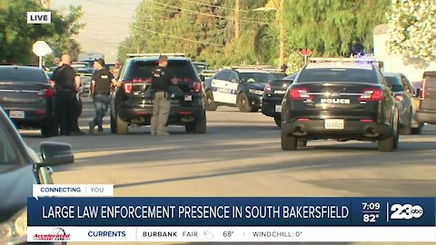 Large law enforcement presence in south Bakersfield