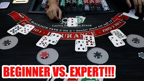 BLACKJACK BATTLE - Expert vs. Beginner