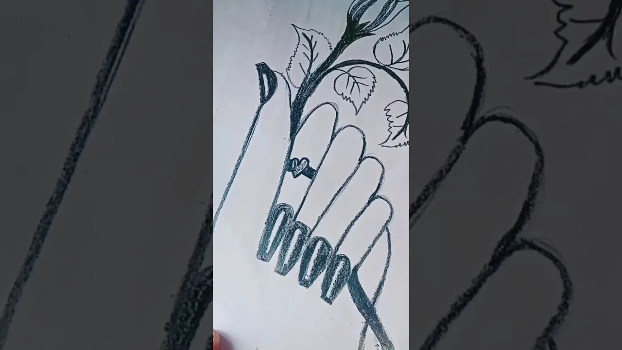 girl hand drawing