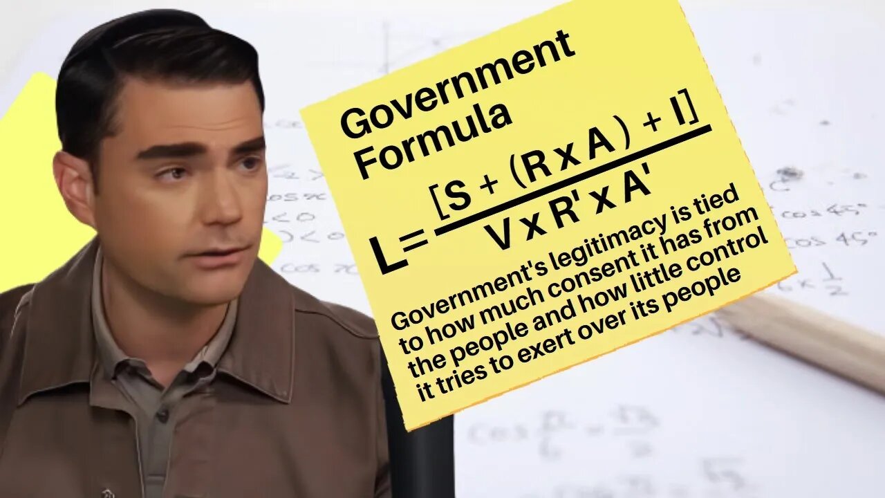 Ben Shapiro, I've Laid Out A Formula To Explain What Makes A Government Legitimate