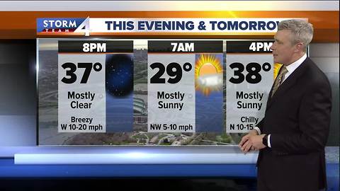Mostly clear and cold night