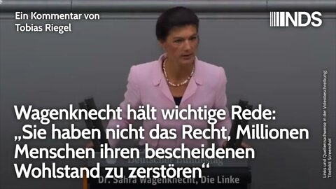 Sie haben nicht das Recht, Millionen Menschen ihren bescheidenen Wohlstand zu zerstören