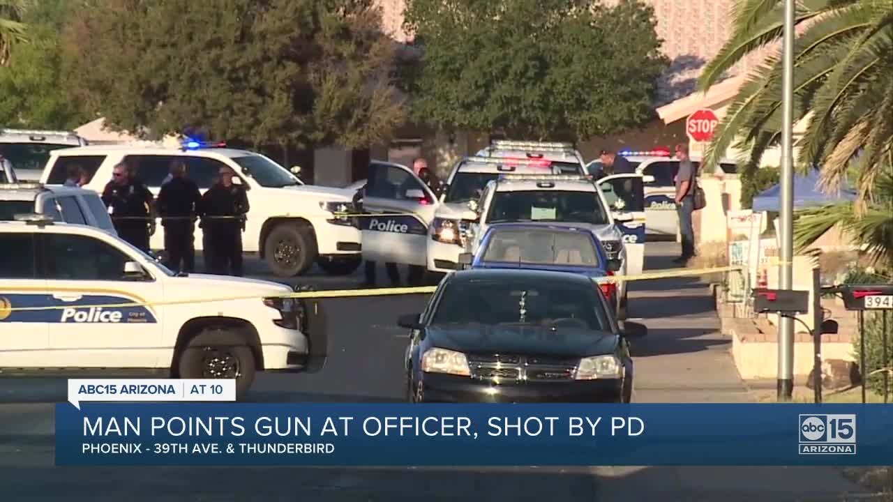 PD: Man shot during incident with Phoenix police near 43rd Avenue and Thunderbird Road