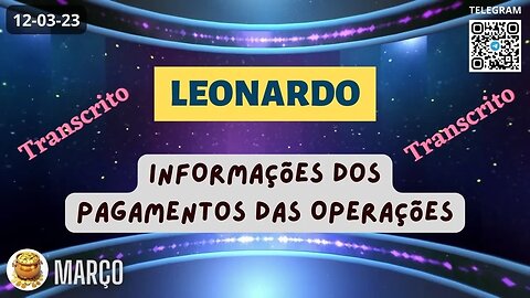 LEONARDO Informações dos Pagamentos das Operações