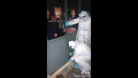 China - Residents are being sealed in buildings