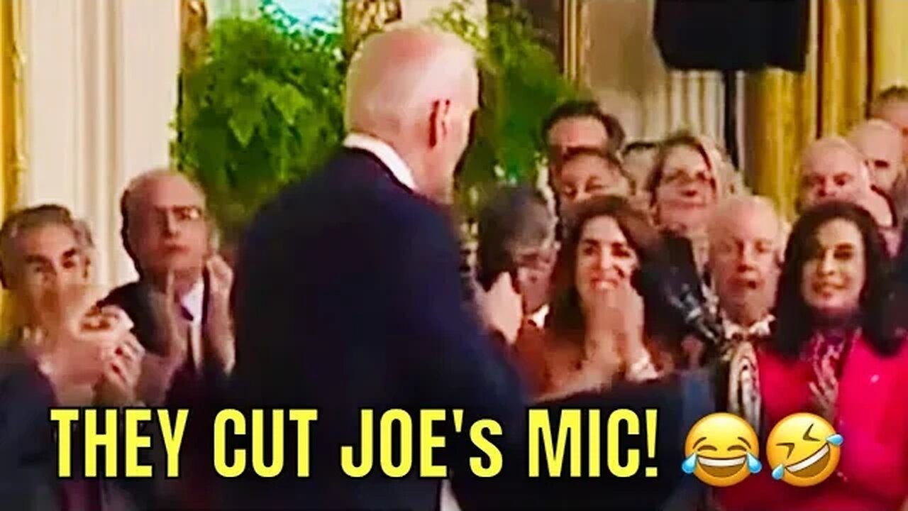 Biden’s White House Video feed gets CUT before he starts talking OFF SCRIPT!