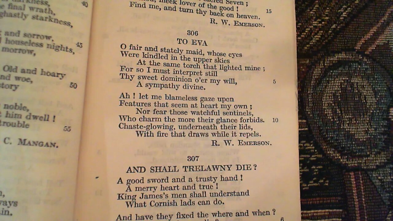 To Eva - R. W. Emerson