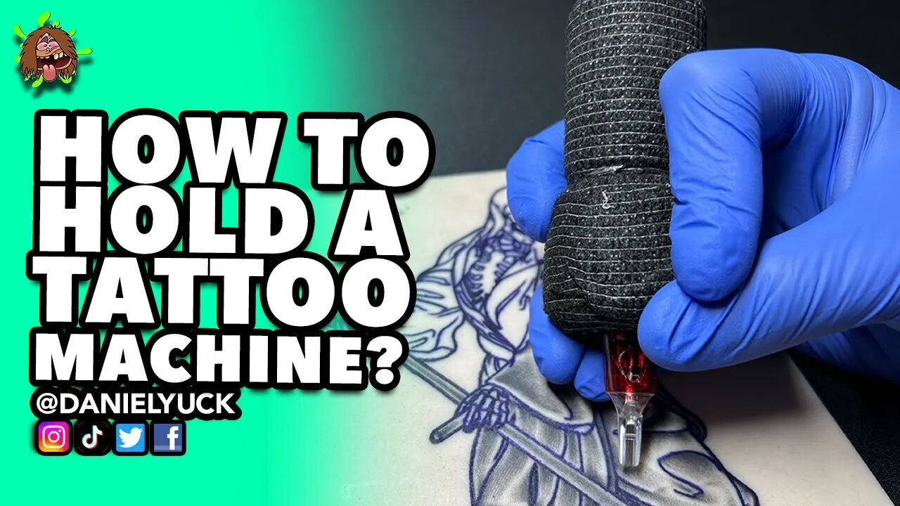 How To Hold A Tattoo Machine??-Tattooing 101