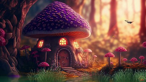 Magical house with sound of nature and relaxing music