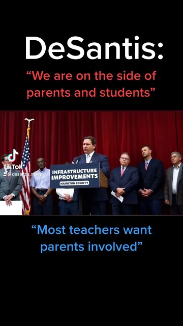 DeSantis: “We are on the side of parents and students”
