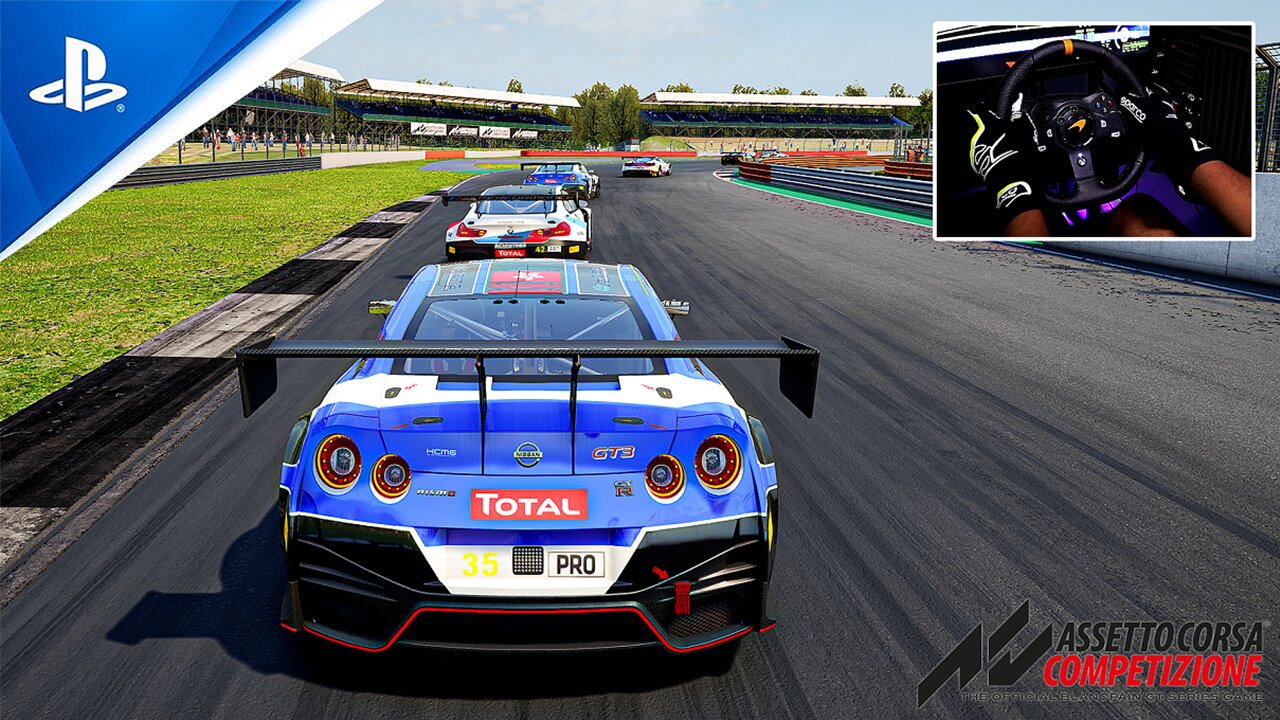 Assetto Corsa Competizione - GT-R Nismo GT3 Silverstone Race | Logitech G920 Wheel on PS5 in 4K