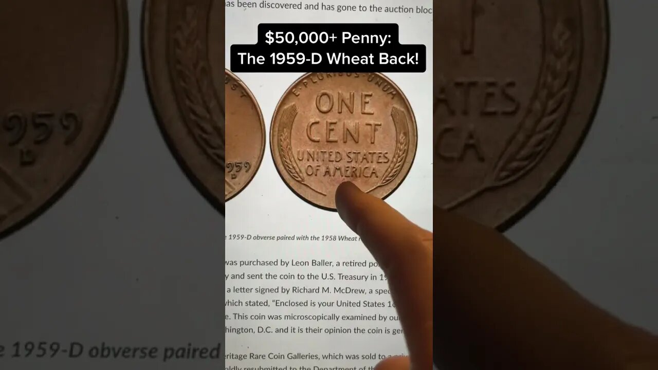 1959-D MULE PENNY IS EITHER FAKE OR $50,000++