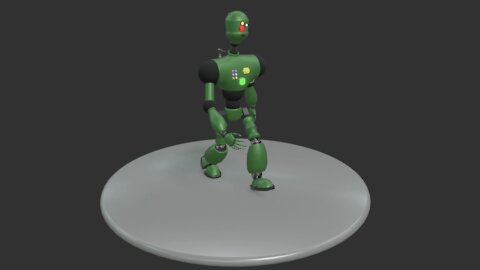 Green Bot Walking