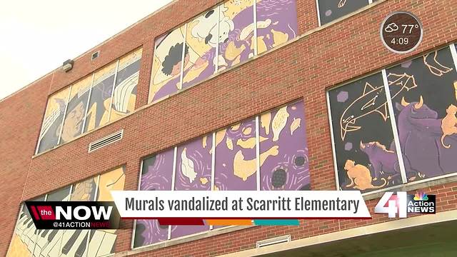 Murals at Scarritt Elementary vandalized again