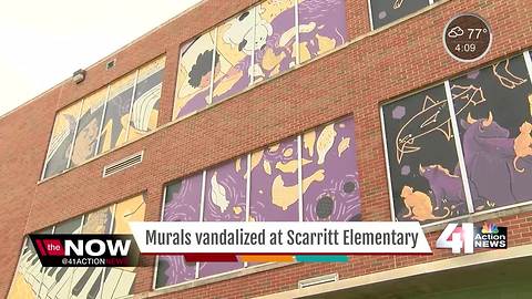 Murals at Scarritt Elementary vandalized again