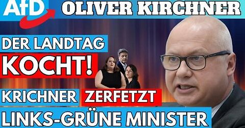 Oliver Kirchner AfD RÄUMT IM LANDTAG AUF! LINKE, GRÜNE alle bekommen ihr FETT WEG😮