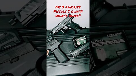 Three pistols I own that take the cake! What’s your top 3? #shorts #trending #pewpew #guns #viral