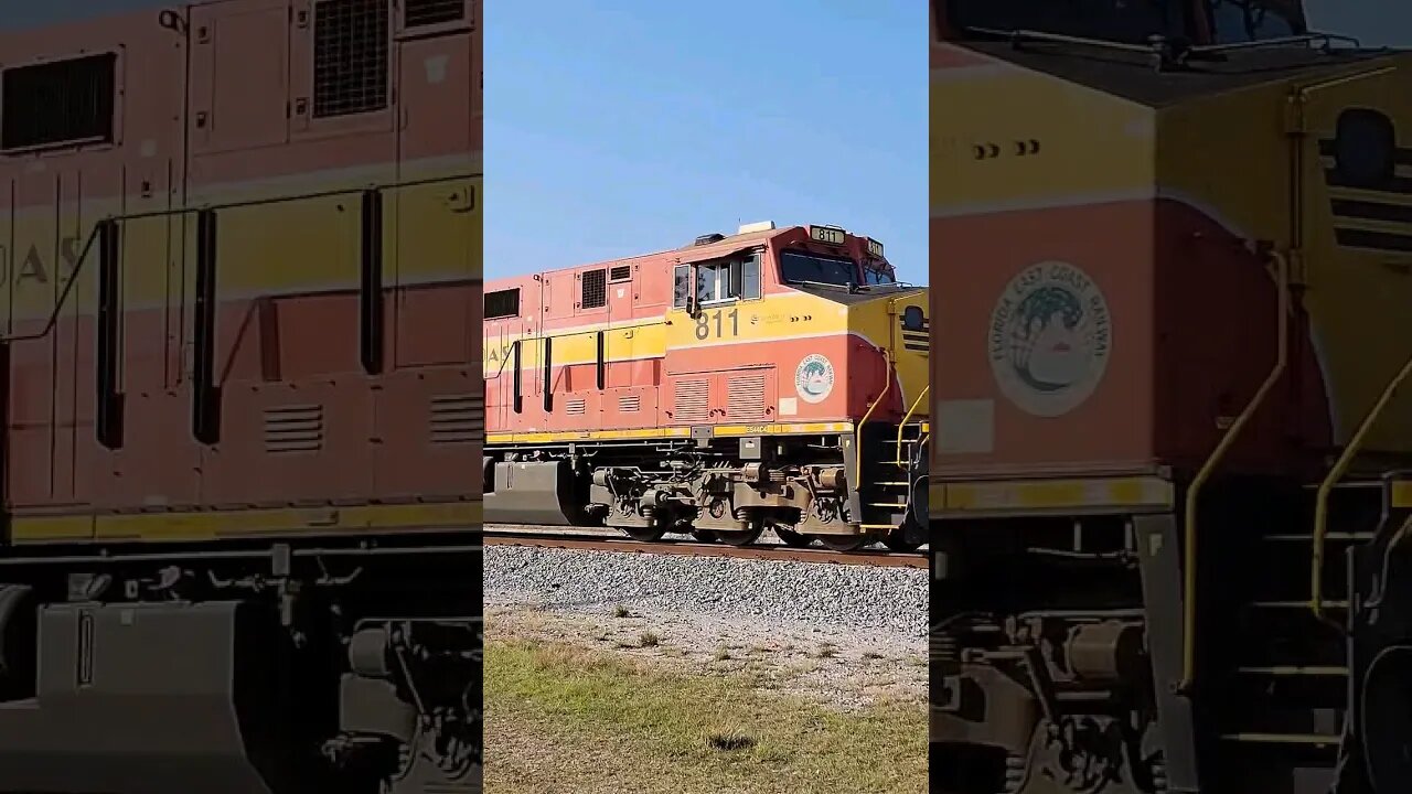 Florida East Coast Railway FEC-202 South Daytona Florida Mar. 4 2023 #railfanrob #fec #rrmrailvideos