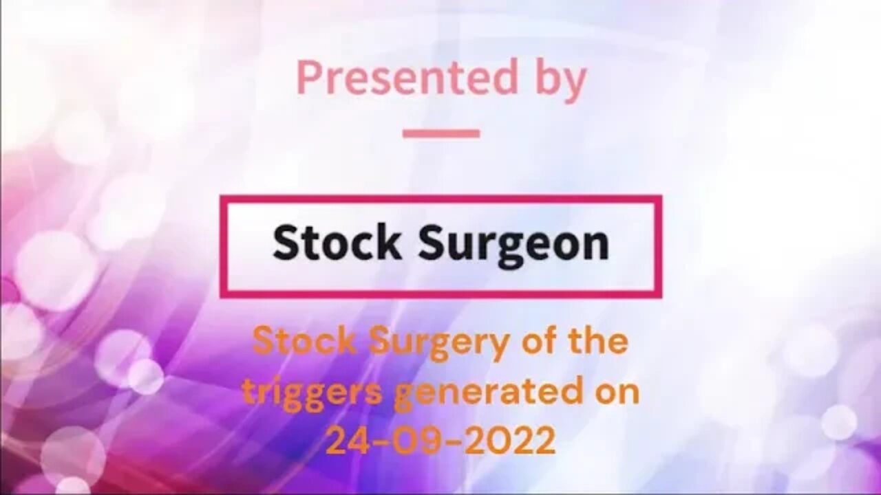 Stock Surgery Shorts 24-09-2022