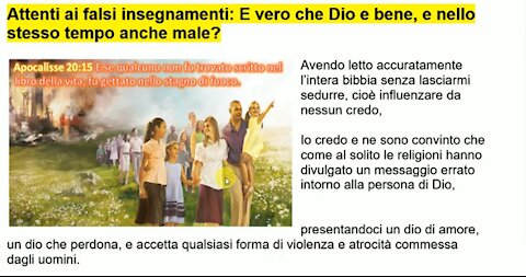 📣 Attenti ai falsi insegnamenti: E vero che Dio e bene, e nello stesso tempo anche male?