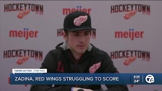 Zadina, Red Wings struggling to score