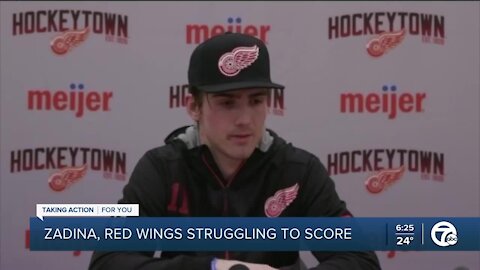 Zadina, Red Wings struggling to score