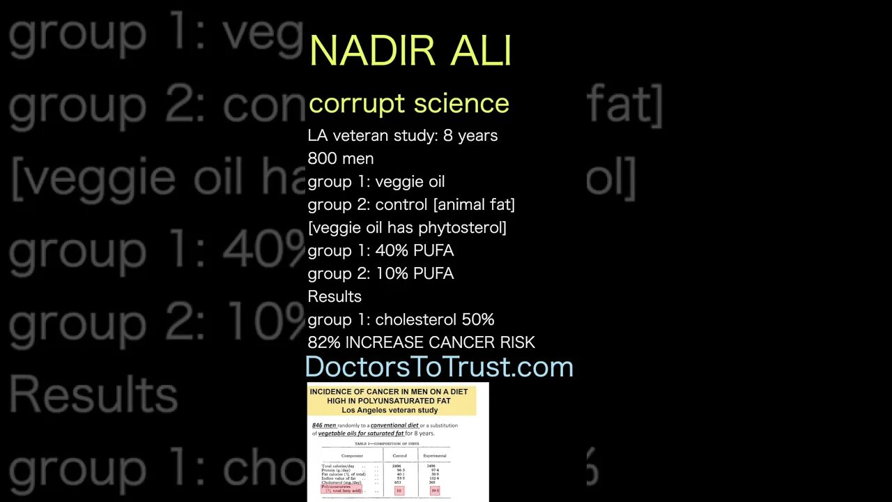 Nadir Ali. Used canola to simulate taste of dairy fat Oatley: "Essentially deep fried!"