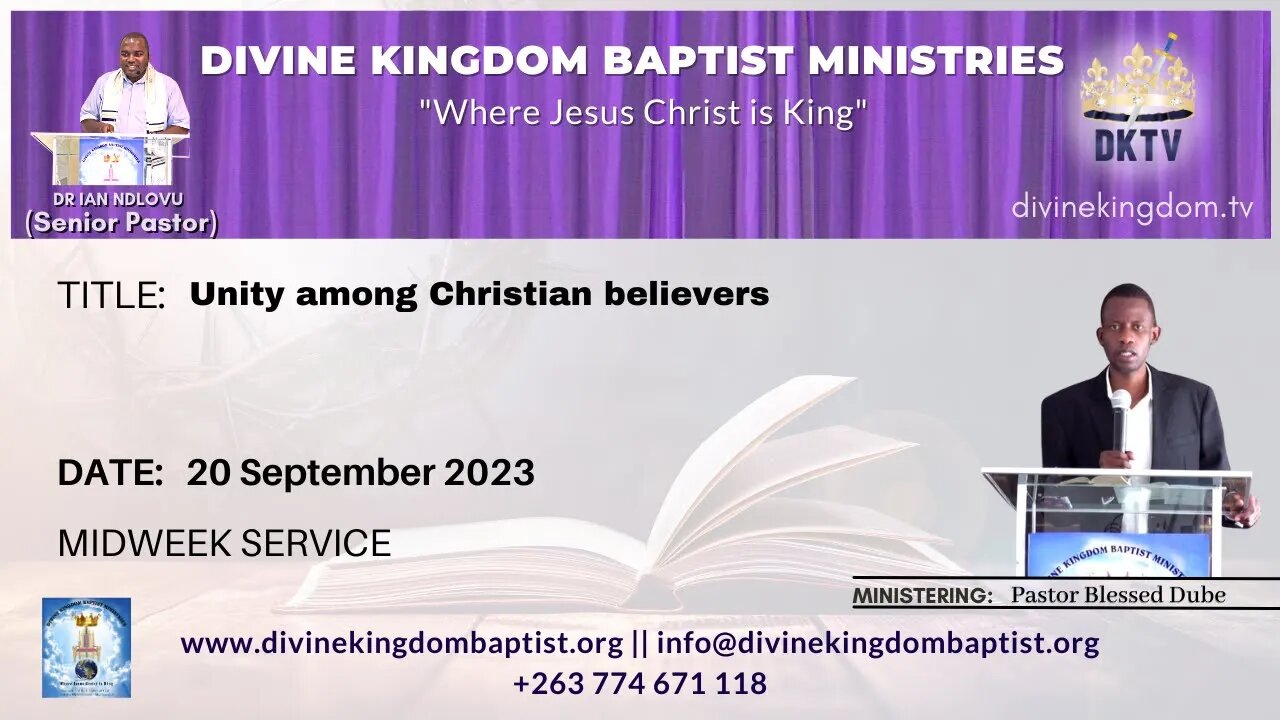 Unity Amongst Christian Believers | Pastor Blessed Dube | 20 September 2023