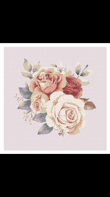 Roses Cross Stitch Pattern by Welovit | welovit.net | #welovit