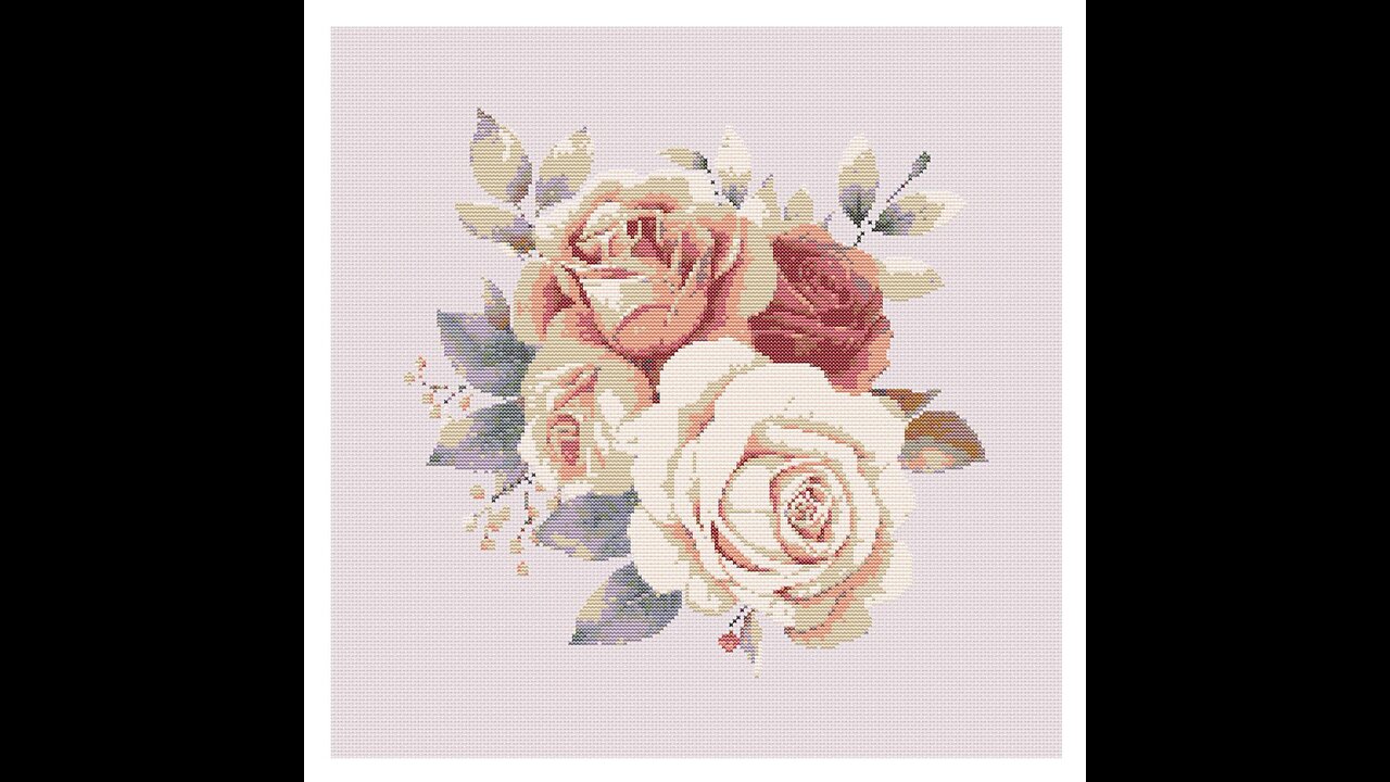 Roses Cross Stitch Pattern by Welovit | welovit.net | #welovit