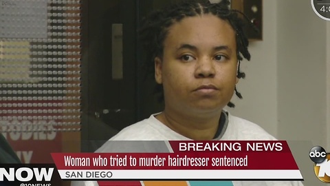 Woman who tried to murder hairdresser sentenced