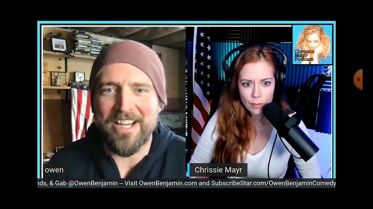 Owen Benjamin + Chrissie Mayr pod cast (stolen joke)