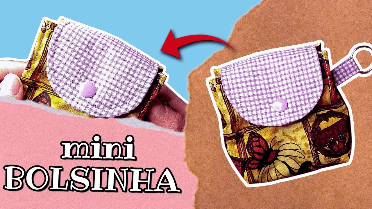 MINI BOLSINHA super FÁCIL para INICIANTES / Mini bolsinha - Passo a passo